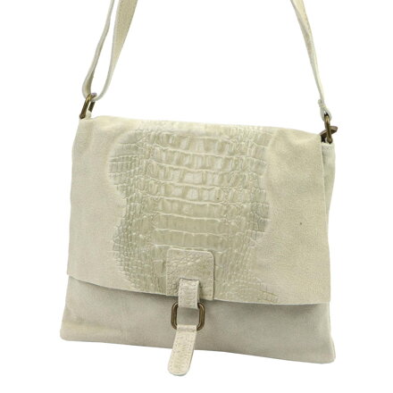 Dámska semišová crossbody kabelka Luka 26-076 CROCO