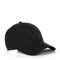 Bawełniana czapka z daszkiem unisex czarna 100-HF-006-1