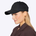 Bawełniana czapka z daszkiem unisex czarna 100-HF-006-1