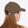 Bawełniana czapka z daszkiem unisex khaki 100-HF-006-Z
