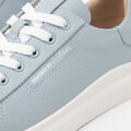 Damskie klasyczne sneakersy na platformie niebieskie 100-D-951-7