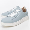 Damskie klasyczne sneakersy na platformie niebieskie 100-D-951-7