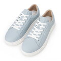 Damskie klasyczne sneakersy na platformie niebieskie 100-D-951-7