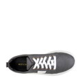 Damskie sneakersy dżinsowe na platformie ciemny szare 97-D-522-1