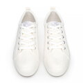Damskie sneakersy na platformie kremowe 100-DP-801-0