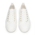 Damskie sneakersy ażurowe złamana biel 100-DP-802-0
