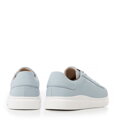 Damskie klasyczne sneakersy na platformie niebieskie 100-D-951-7