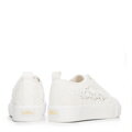 Damskie sneakersy ażurowe złamana biel 100-DP-802-0