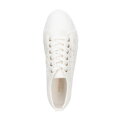 Damskie sneakersy ażurowe złamana biel 100-DP-802-0