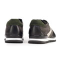 Męskie sneakersy skórzane wielokolorowe szaro-białe 93-M-508-8