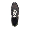 Męskie sneakersy skórzane wielokolorowe szaro-białe 93-M-508-8