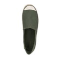 Męskie espadryle z plecionym noskiem zielone 100-MP-800-Z
