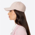 Czapka z daszkiem z bawełny różowa 100-HF-007-P