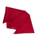 Damska chusta z bambusem tkana w monogram czerwona 97-7D-001-3