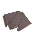 Damska chusta z bambusem tkana w monogram brązowa 97-7D-001-9