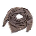 Damska chusta z bambusem tkana w monogram brązowa 97-7D-001-9