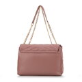 Dámska crossbody na retiazke z ekokože ružová 99-4Y-514-P