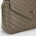 Dámska crossbody na... retiazka z ekokože zelená 99-4Y-514-Z