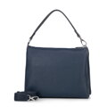 Dámska trojpriehradková crossbody kožená námornícka modrá 100-4E-808-7