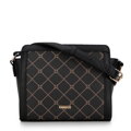 Damska crossbody w monogram czarna 99-4Y-501-1