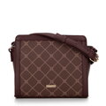 Dámska crossbody v monogramovej hnedej farbe 99-4Y-501-4