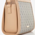 Dámska crossbody v monogramovej béžovej farbe 99-4Y-501-9