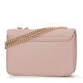 Damska crossbody z biżuteryjnym zapięciem różowa 99-4Y-228-P