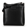 Dámska crossbody z ekokože s logom, čierna 99-4Y-521-1