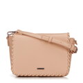Dámska crossbody s prišitou klopou béžová 100-4Y-235-9