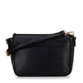 Dámska crossbody s prišitou klopou čierna 100-4Y-235-1