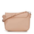 Dámska crossbody s prišitou klopou béžová 100-4Y-235-9