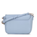 Dámska crossbody s prišitou klopou modrá 100-4Y-235-N