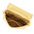 Dámska crossbody so prešívanou chlopňou žltá 100-4Y-235-Y