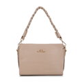 Dámska crossbody s pletenou rúčkou béžová 99-4E-011-9