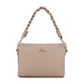 Dámska crossbody kabelka s pletenou rúčkou, béžová 99-4E-011-99