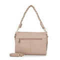 Dámska crossbody s pletenou rúčkou béžová 99-4E-011-9