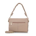 Dámska crossbody kabelka s pletenou rúčkou, béžová 99-4E-011-99