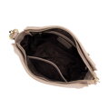 Dámska crossbody kabelka s pletenou rúčkou, béžová 99-4E-011-99