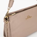 Dámska crossbody s pletenou rúčkou béžová 99-4E-011-9