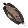 Dámska crossbody z žakáru a ekokože, krémová a čierna 99-4E-503-X9