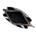 Dámska crossbody z lakovanej kože, čierna 29-4E-025-1