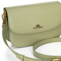 Dámska crossbody z pravej kože, zelená 100-4E-214-Z
