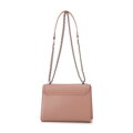 Damska crossbody ze skóry z ozdobną klamrą beżowa 99-4E-627-9