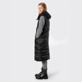 Damska kamizelka puchowa z naturalnym puchem czarna 103-9D-402-1