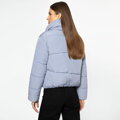 Damska kurtka oversize pikowana niebieska 95-9D-105-N