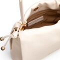 Damska listonoszka z imitacji skóry z troczkami kremowa 102-4Y-406-0
