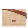 Dámska prútená crossbody béžovo-hnedá 100-4Y-405-95