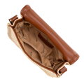 Dámska prútená crossbody béžovo-hnedá 100-4Y-405-95