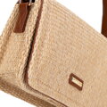 Dámska prútená crossbody béžovo-hnedá 100-4Y-405-95