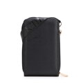 Damska minitorebka na telefon z imitacji skóry czarna 102-2Y-413-1